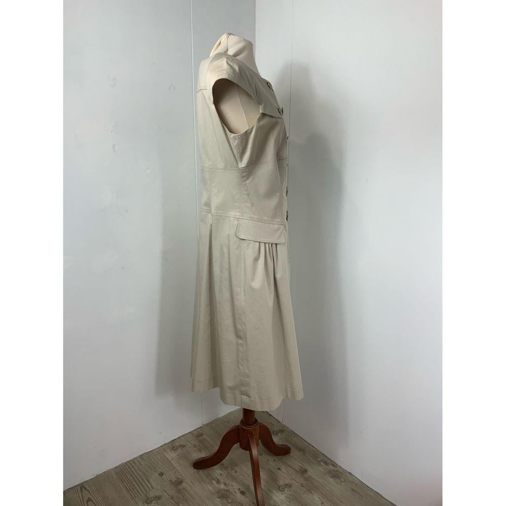 Women's Burberry Cotton Dress in Beige For Sale