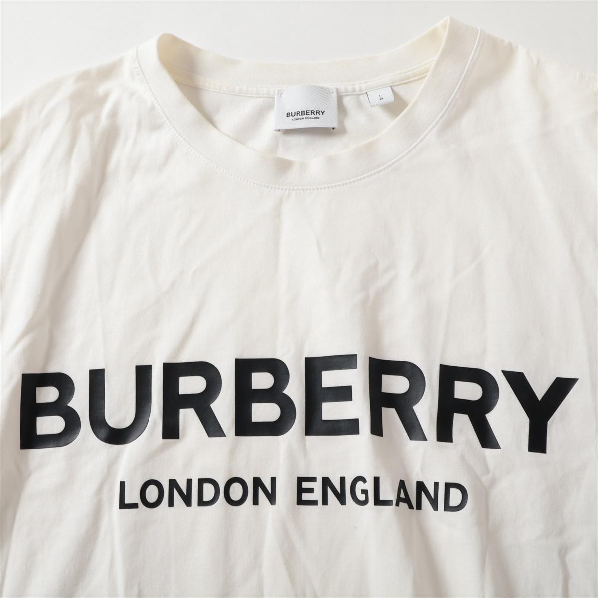 Burberry Cotton T-shirt White In Good Condition For Sale In Humacao, PR