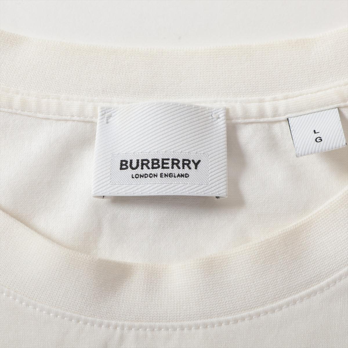 Burberry Cotton T-shirt White For Sale 1