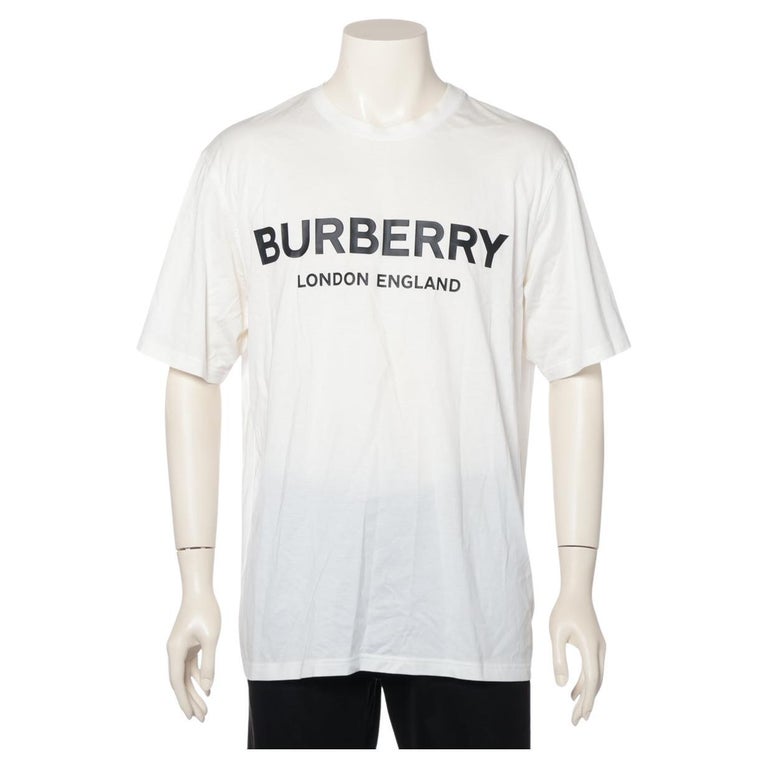 Burberry Mujer Camiseta Burberry Blanca Camiseta Burberry London