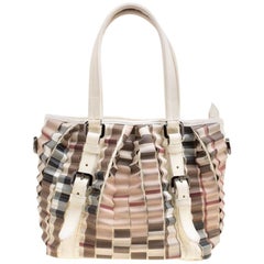 Burberry Cream Cartridge Nova Check Lowry Tote