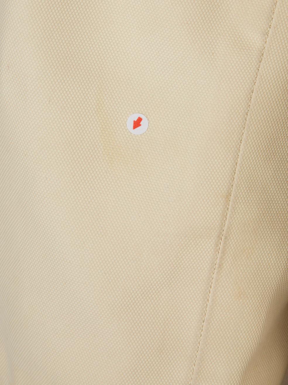 Gabardina con capucha Burberry Crema Talla L en venta 4