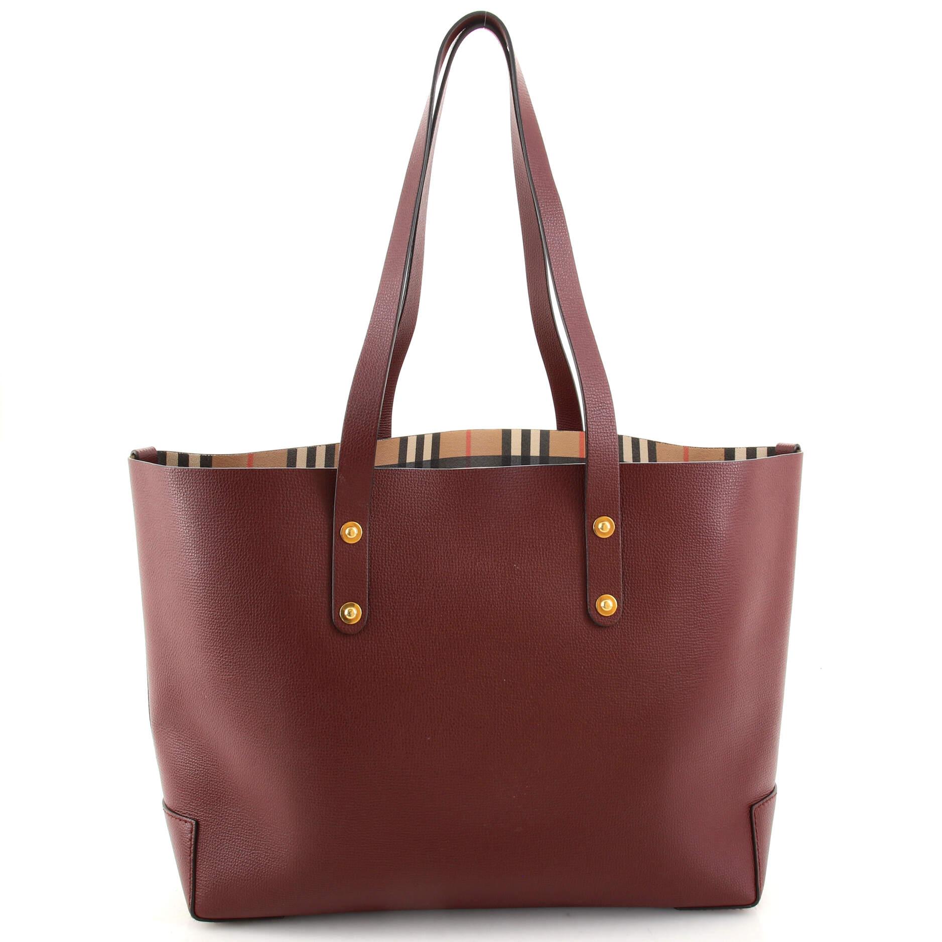 Burberry Crest Shopping Tote Leather Large at 1stDibs burberry embossed crest leather tote burberry crest tote