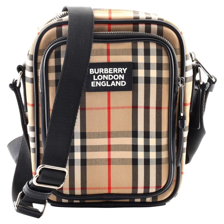Original Burberry Women's Handbag Literary Style Canvas Bag Casual British  Crossbody Bag25.5*21CM