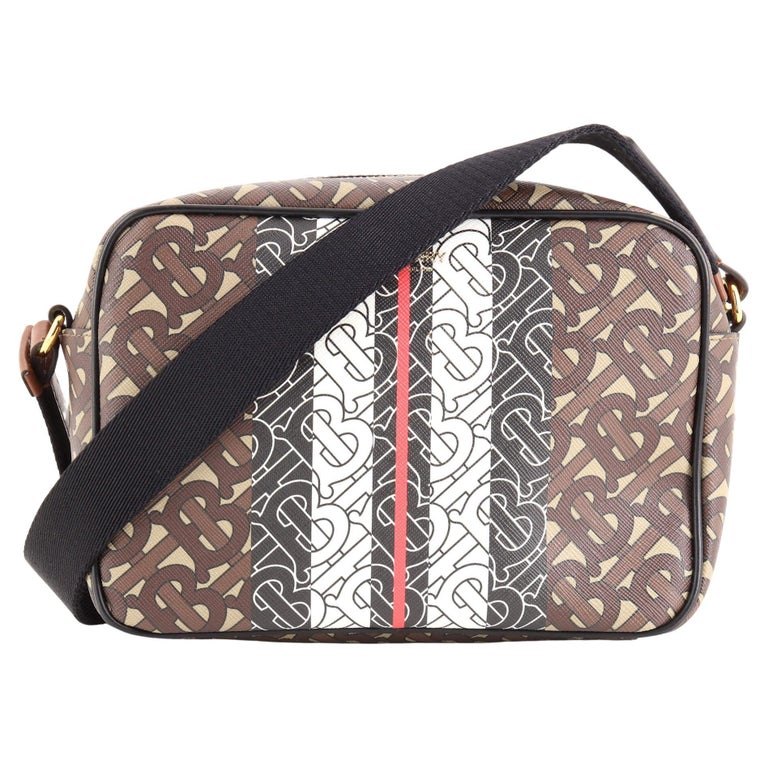 Burberry Crossbody Camera Bag Monogram ECanvas For Sale at 1stDibs