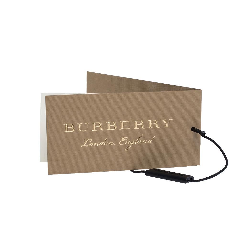 Contemporary Burberry Crystal Charm Gold Tone Hoop Earrings