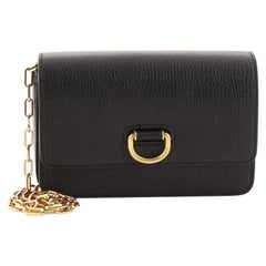 Burberry D-Ring Chain Wallet Leather