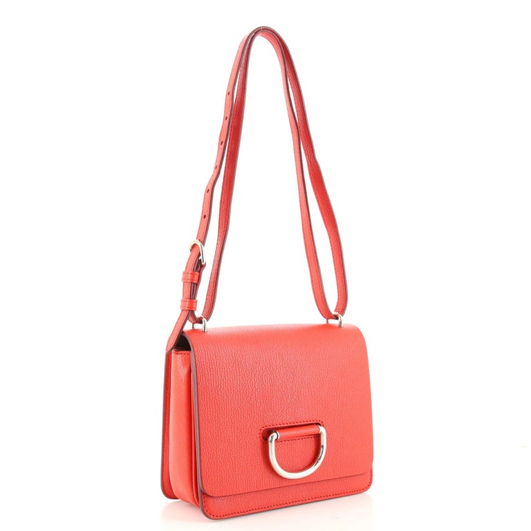 Burberry DRing Shoulder Bag Leather Small For Sale at 1stDibs