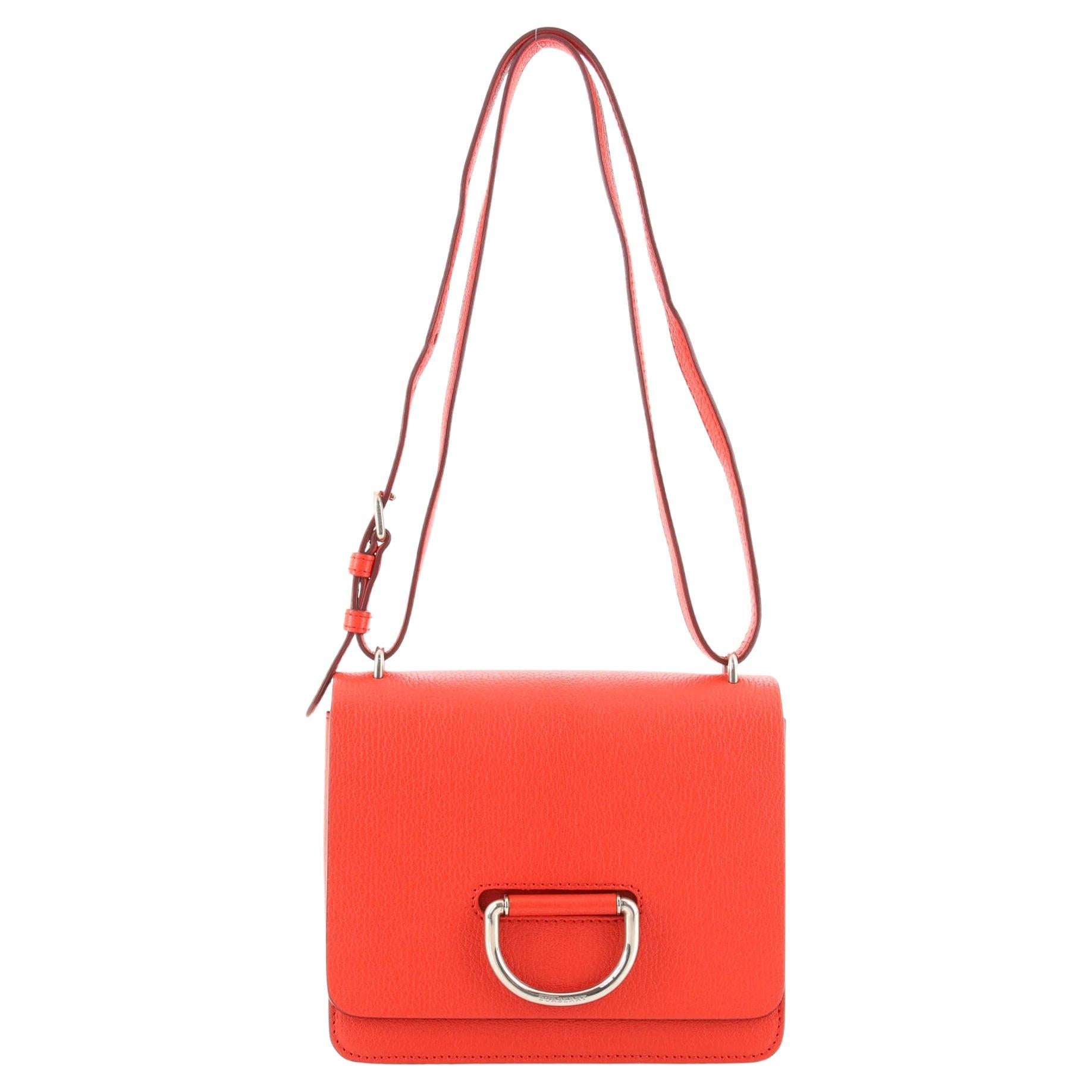 Burberry D-Ring Shoulder Bag Leather Small