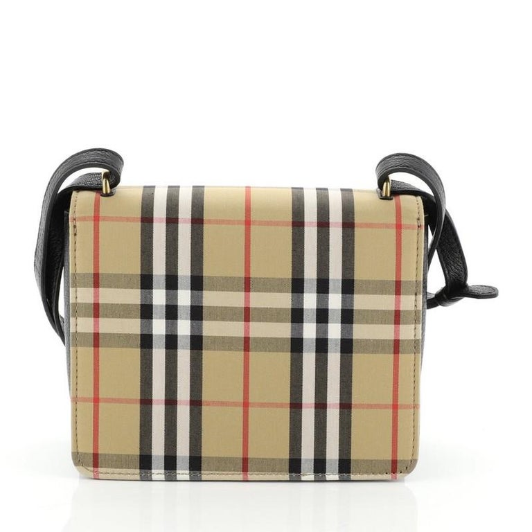 Burberry DRing Shoulder Bag Vintage Check Canvas Small, at 1stDibs