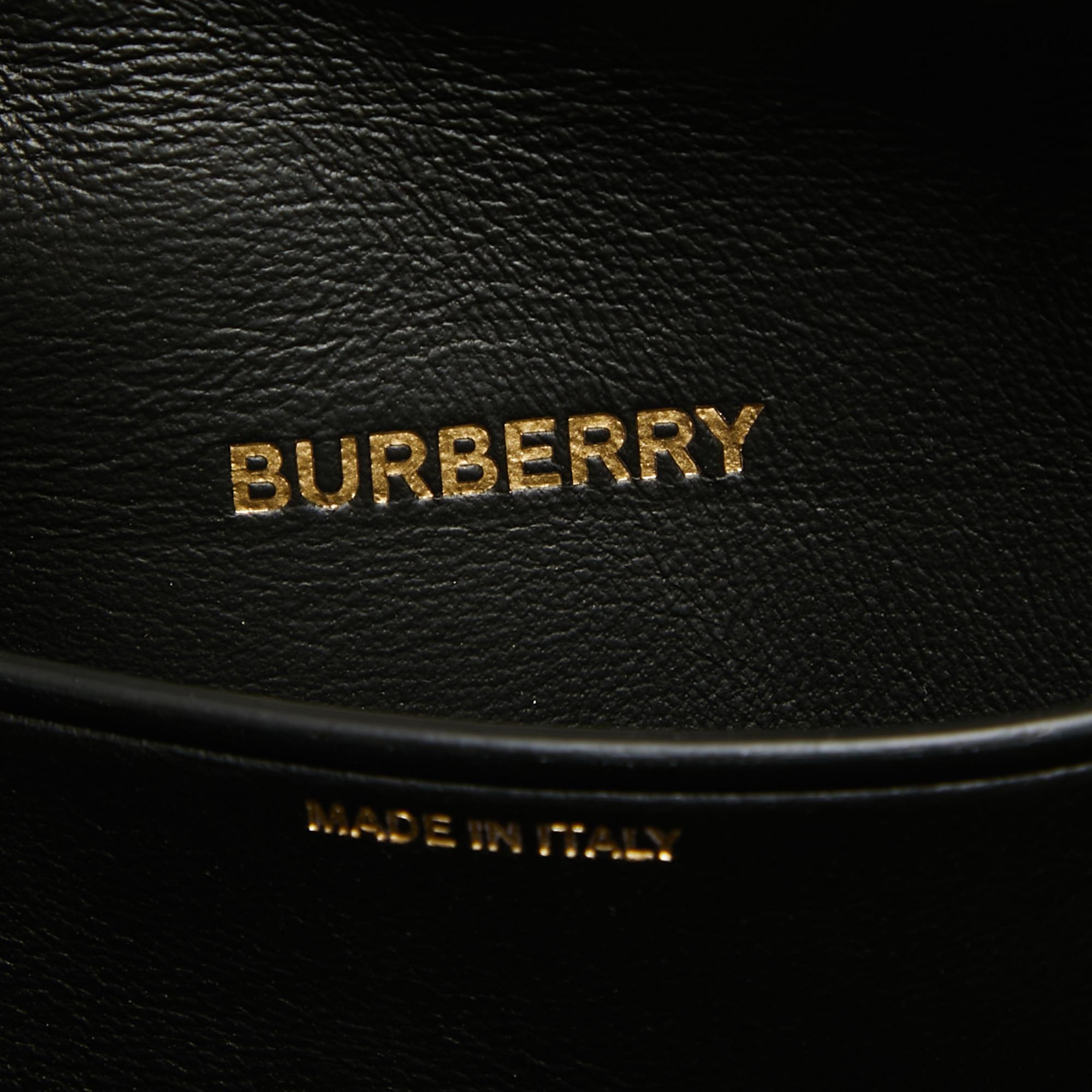Burberry Dark Brown Faux Fur Mini Zip Olympia Bag For Sale 3