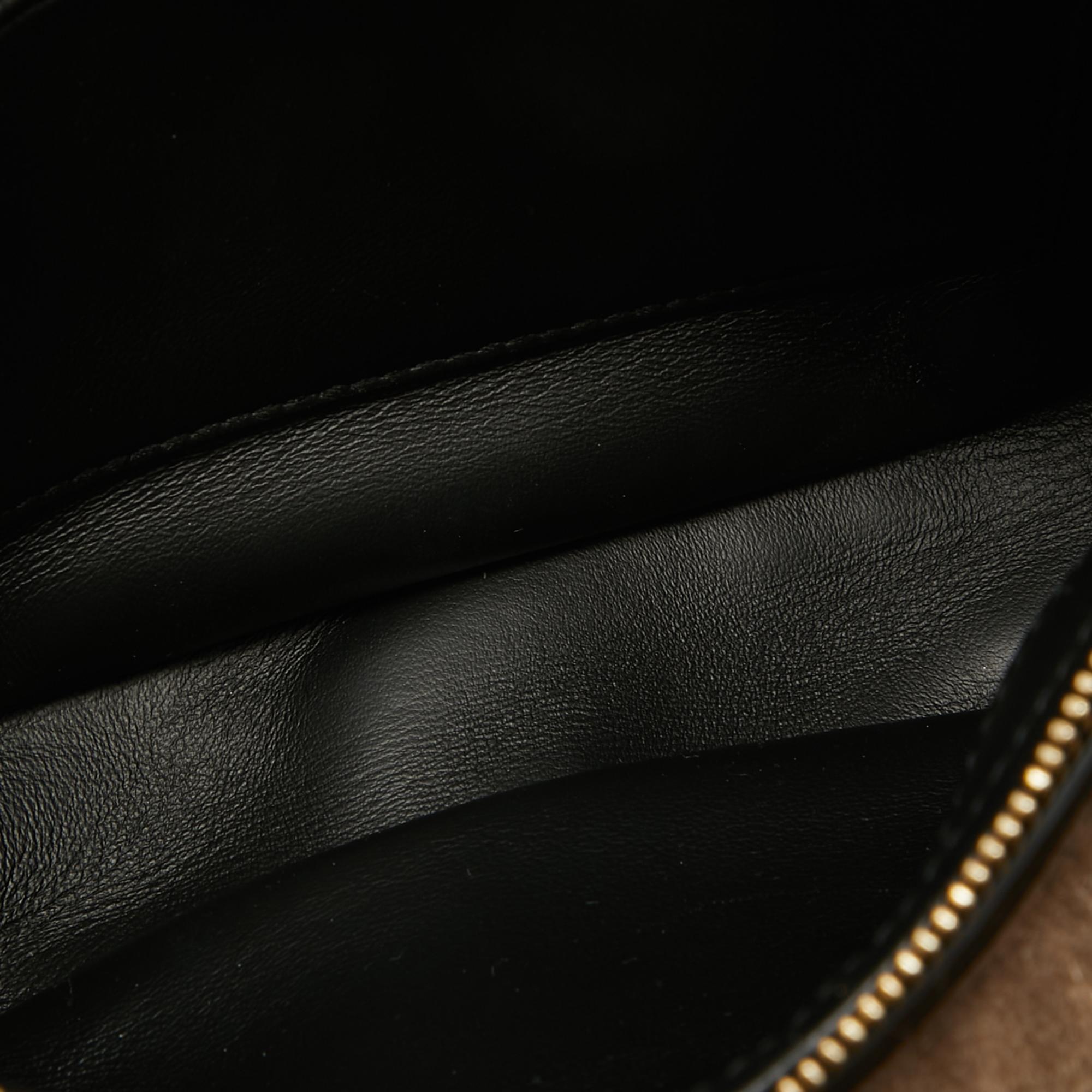 Burberry Dark Brown Faux Fur Mini Zip Olympia Bag For Sale 4