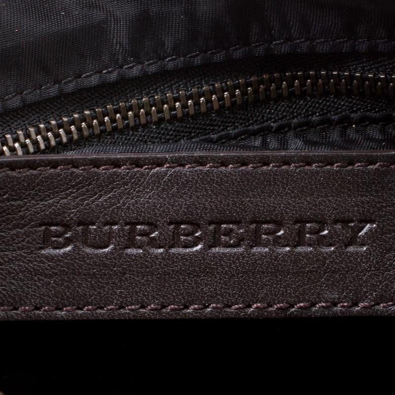 Women's Burberry Dark Brown Leather Mage Studs Chester Bowler Bag