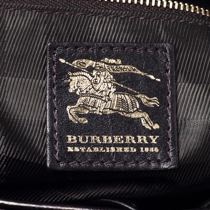 Burberry Dark Brown Quilted Leather Large Beaton Tote 2