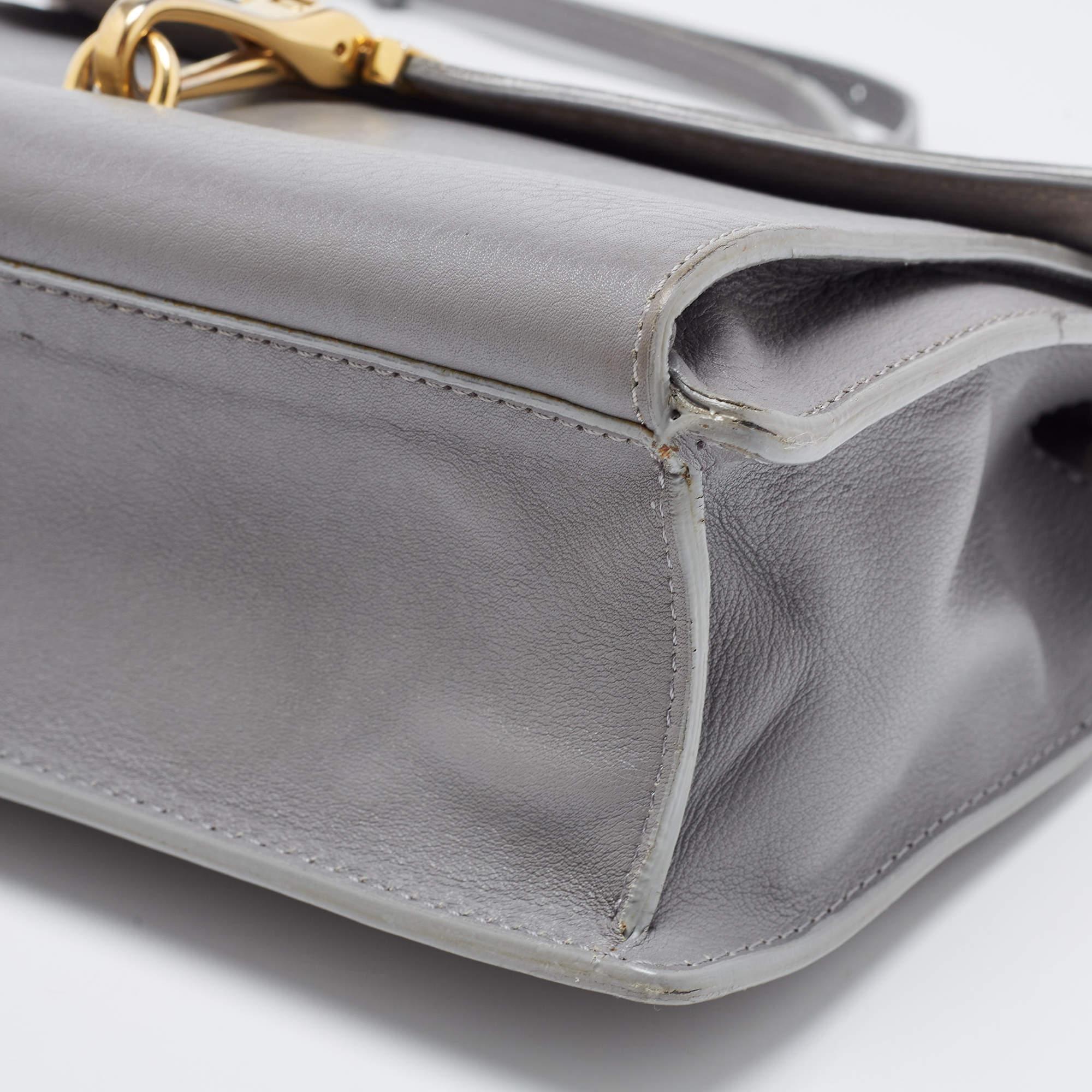 Burberry Dark Grey Leather Small Macken Crossbody Bag For Sale 6