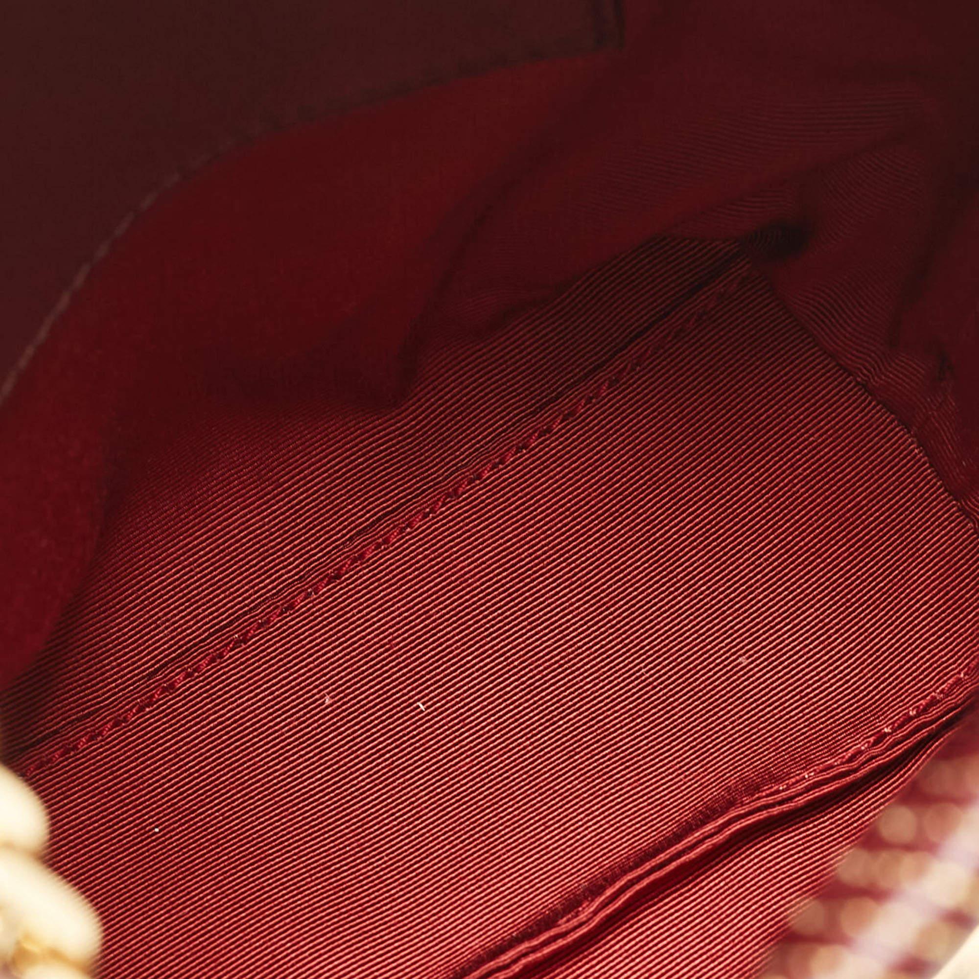 Burberry Dark Maroon Leather Mini Lola Bucket Bag For Sale 2