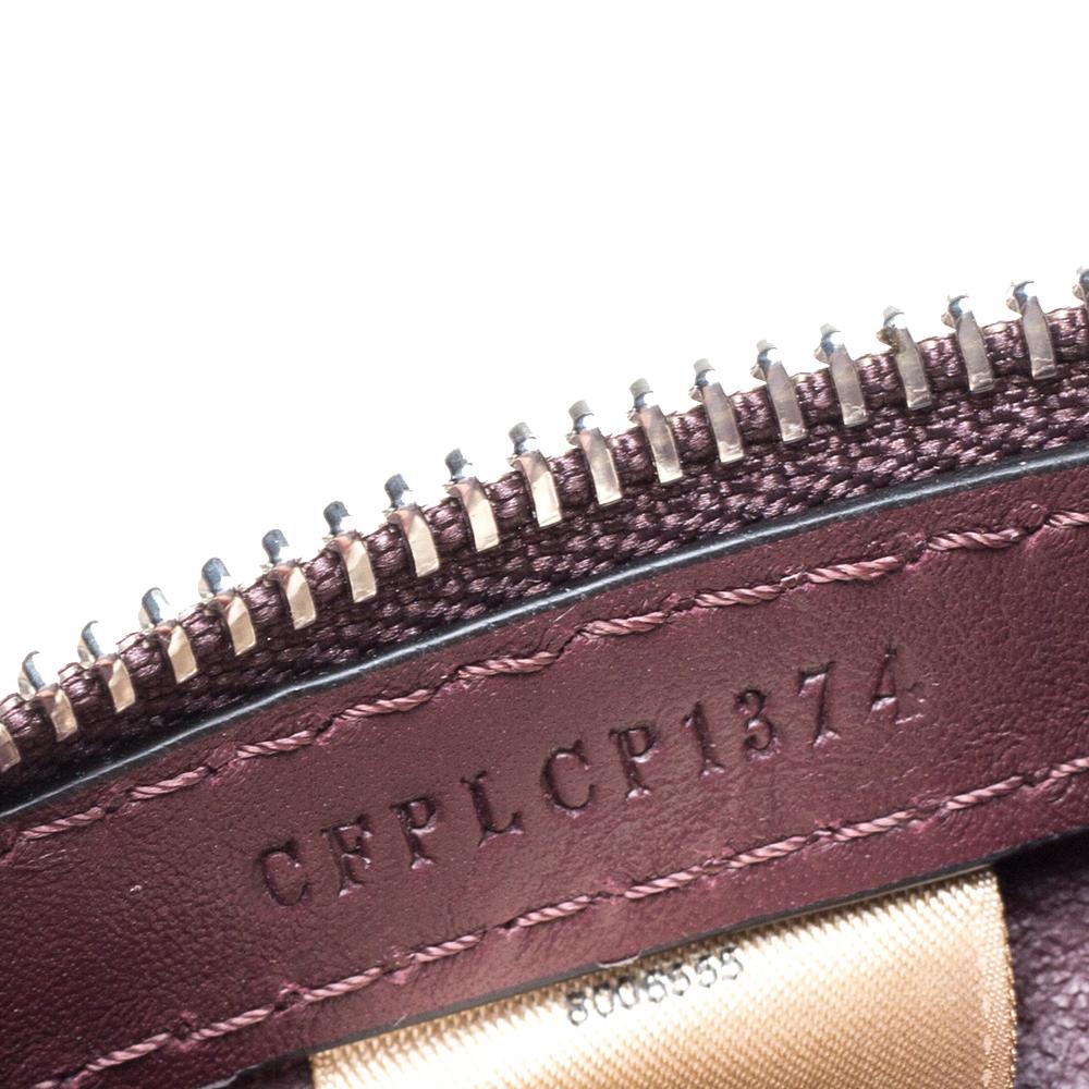 Burberry Deep Claret Leather Large Soft Belt Tote 1