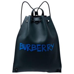 Burberry Deep Green Leather Bobby Backpack