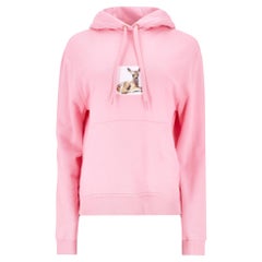Burberry Deer Print Cotton Oversized Hoodie Burberry Deer Print Cotton Oversized Hoodie