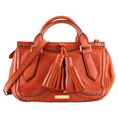 Burberry Dennet Brogue Satchel Leather Medium