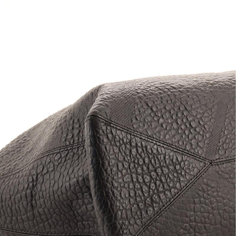 Burberry Dewsbury Convertible Tote Check Embossed Leather Medium 1