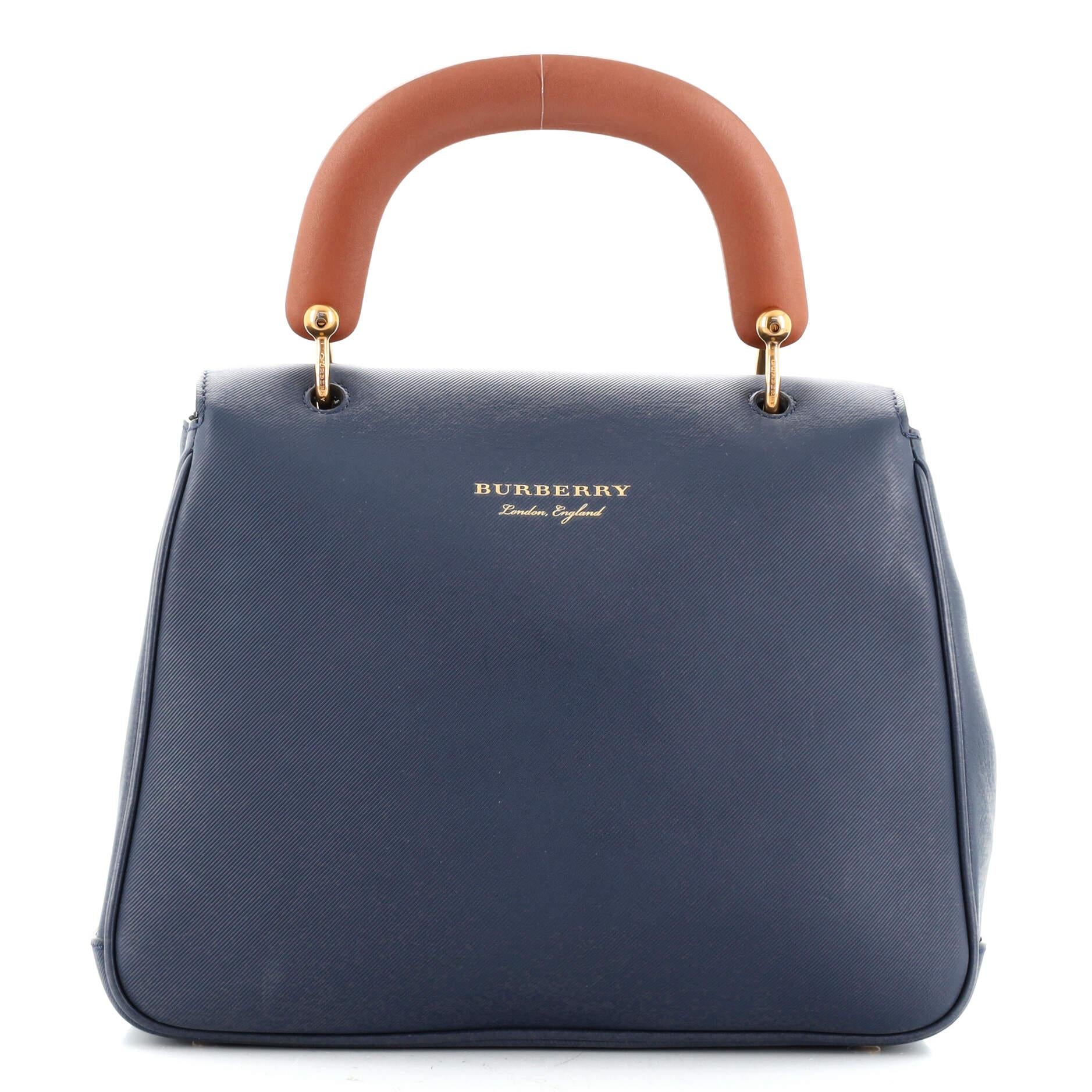 Burberry DK88 Top Handle Tasche aus Leder Medium im Zustand „Gut“ in NY, NY