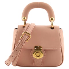 Burberry DK88 Top Handle Bag Leather Mini