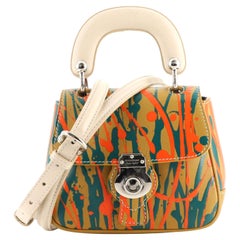 Burberry DK88 Top Handle Bag Printed Leather Mini