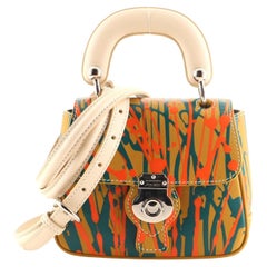 Burberry DK88 Top Handle Bag Printed Leather Mini