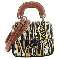 Burberry DK88 Top Handle Bag Printed Leather Mini