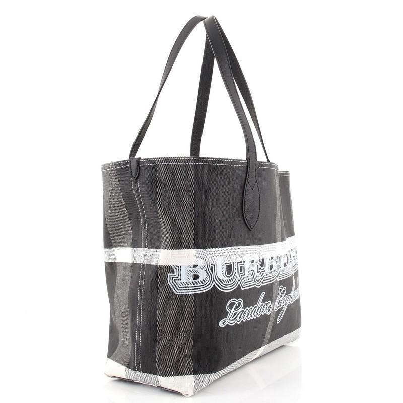 burberry black reversible tote