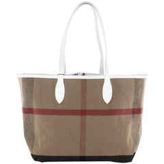 Burberry Doodle Reversible Tote Printed Canvas Large