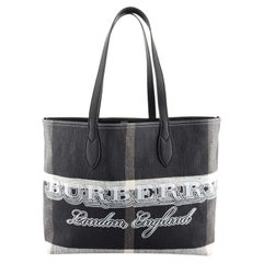 Burberry Doodle Reversible Tote Printed Canvas Large