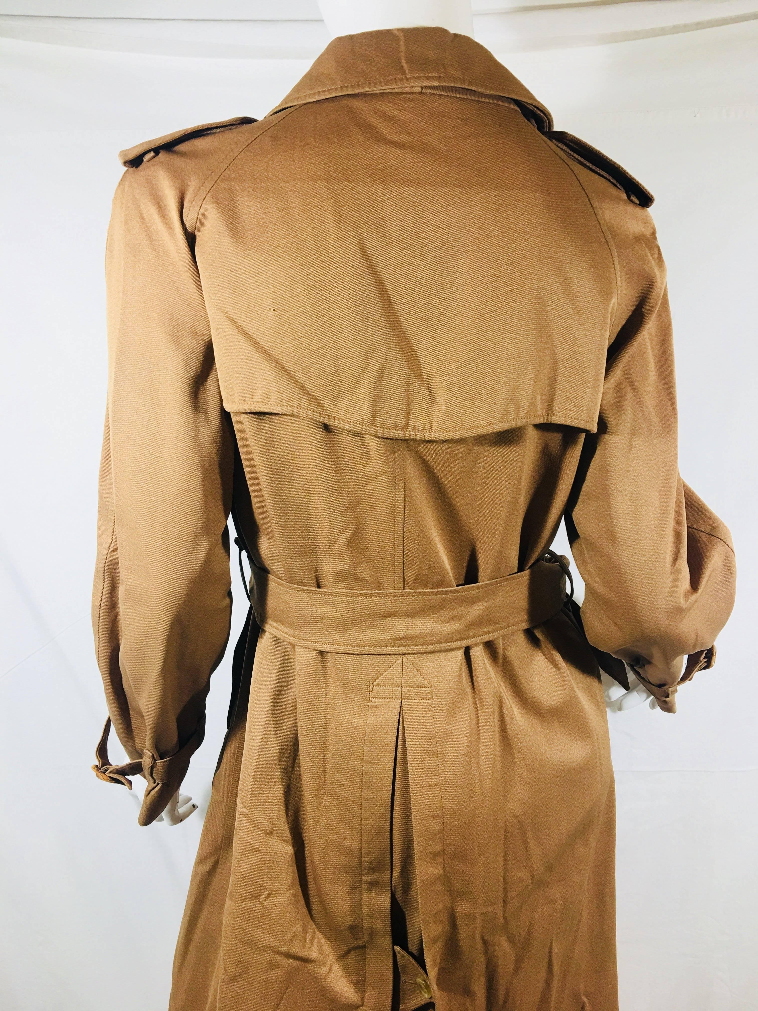 Burberry Double Breasted Trench Coat 5