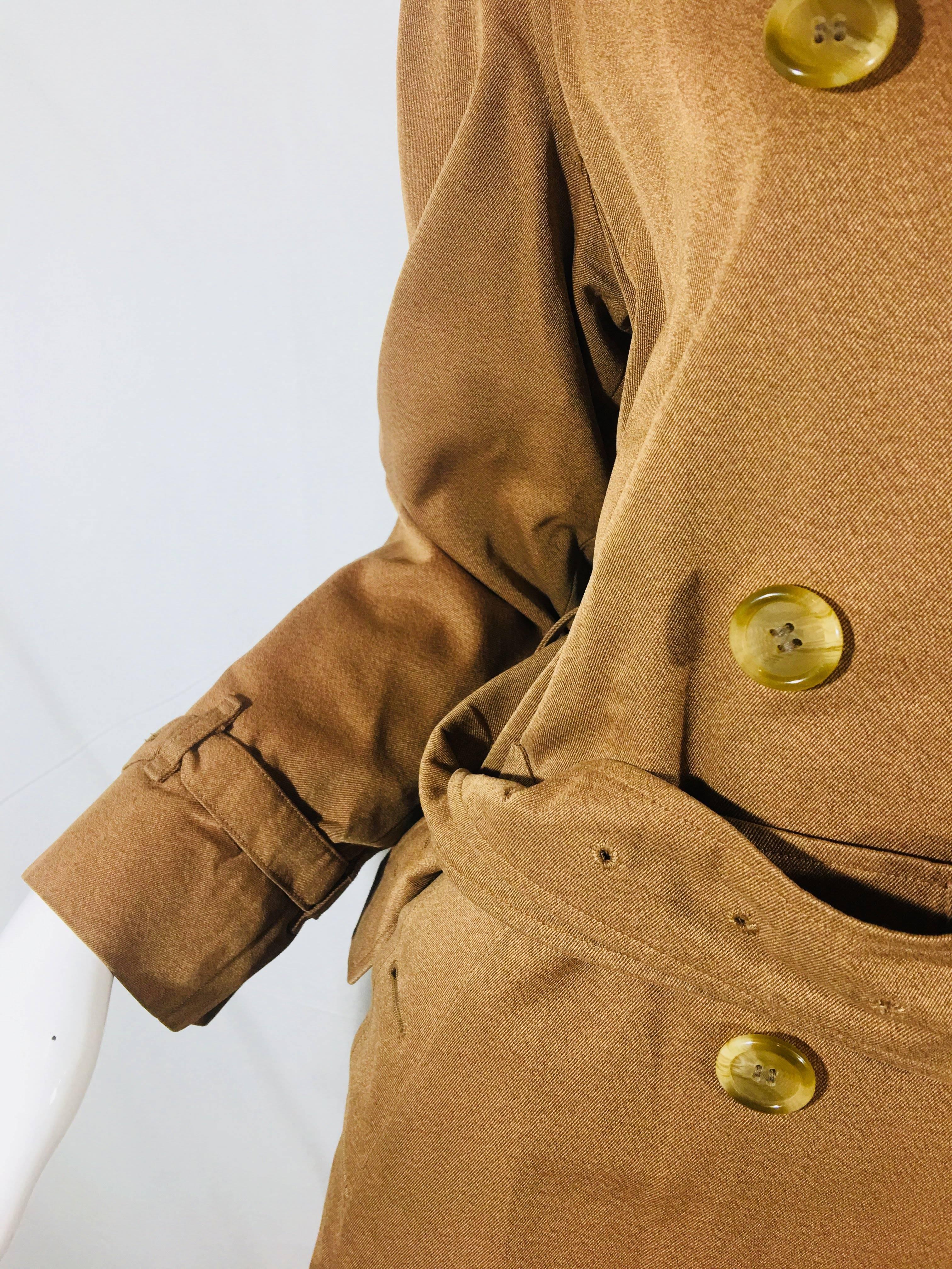 Brown Burberry Double Breasted Trench Coat
