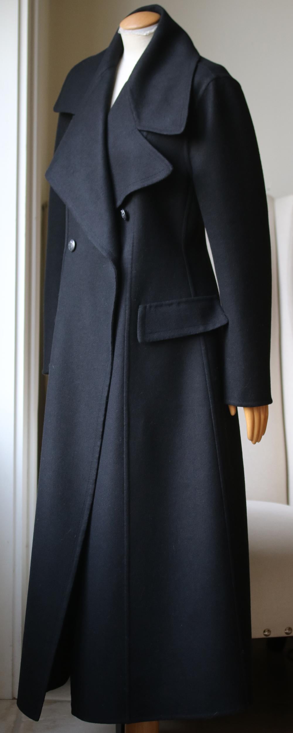 burberry double breasted wool coat