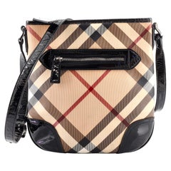 Burberry Dryden Crossbody Bag Nova Check Coated Canvas