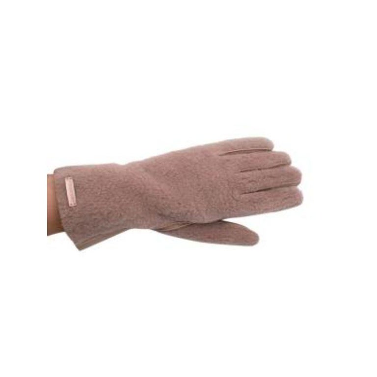 Burberry Dusty Pink Short shearling gloves - Size 8 2