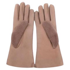 Burberry Dusty Pink Short shearling gloves - Size 8