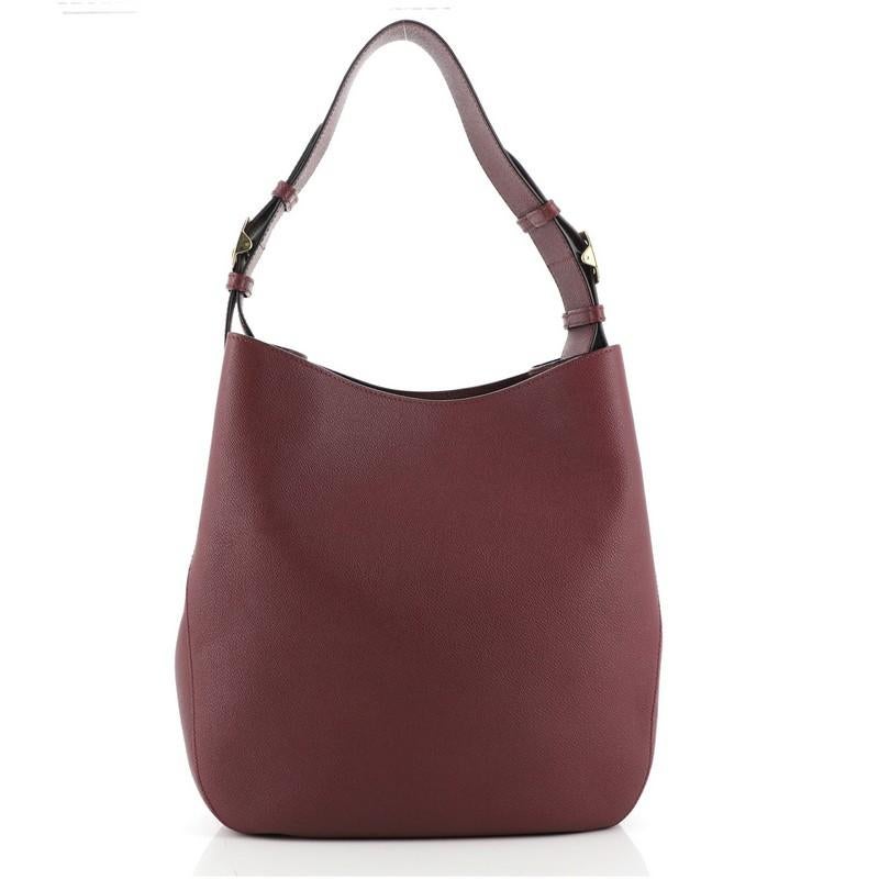 Burberry Elmstone Hobo Leather Medium