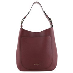 Burberry Elmstone Hobo Leather Medium
