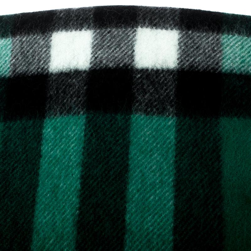 Women's Burberry Emerald Green Classic Novacheck Cashmere Muffler