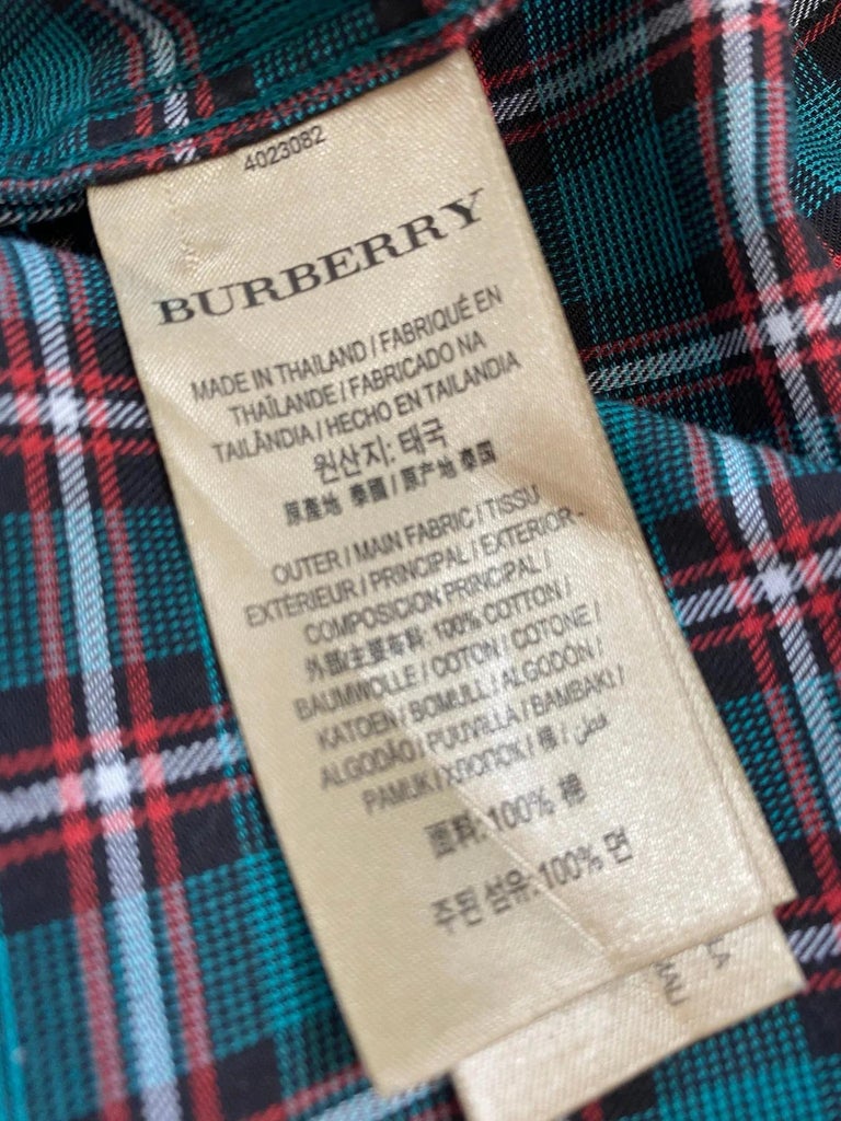 Camisa de cuadros Burberry Inglaterra en venta en 1stDibs España | camisa  burberry cuadros, image size:768x1024