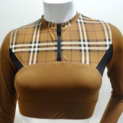 Burberry Everley Check Sporty Top