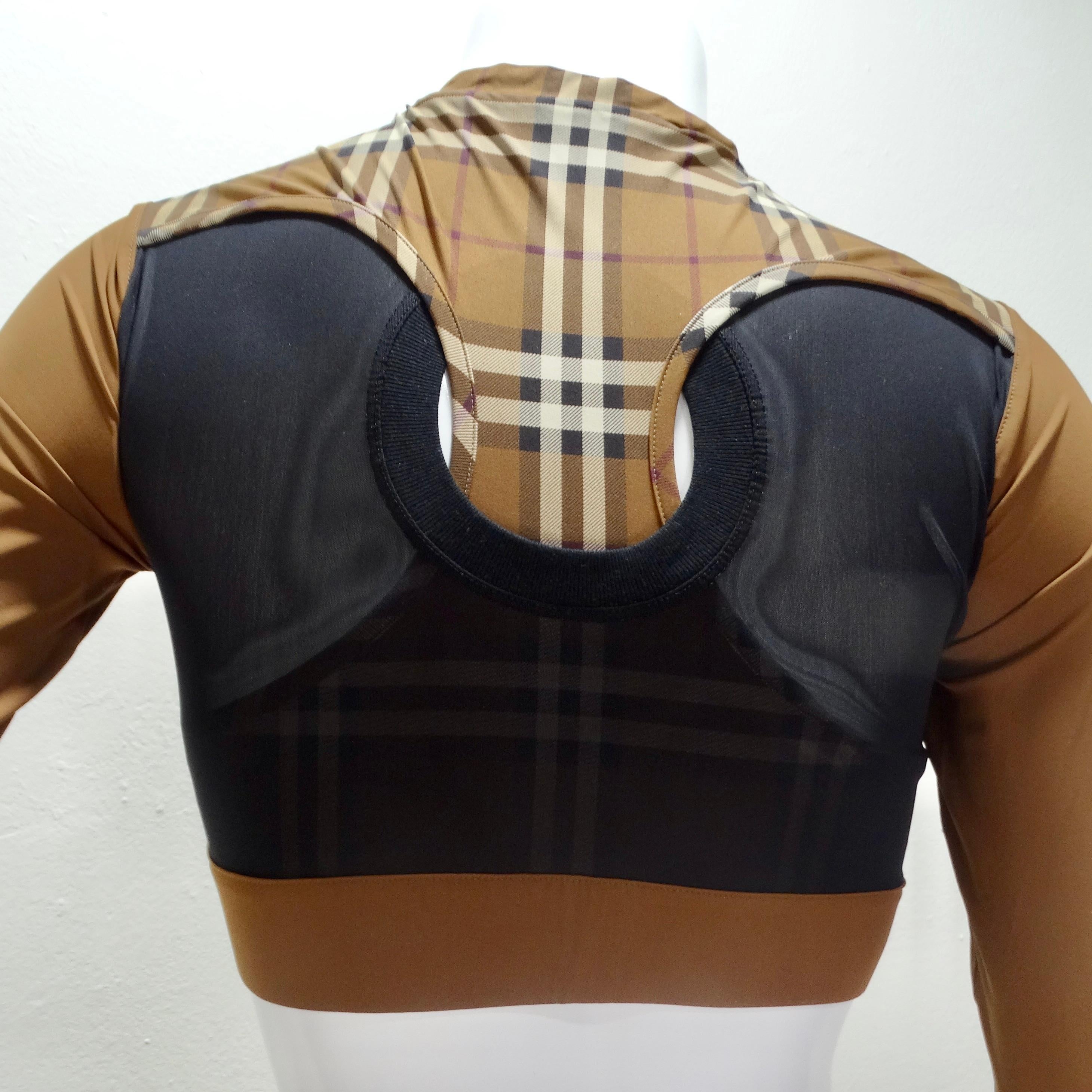 Burberry Everley Check Sporty Top For Sale 2