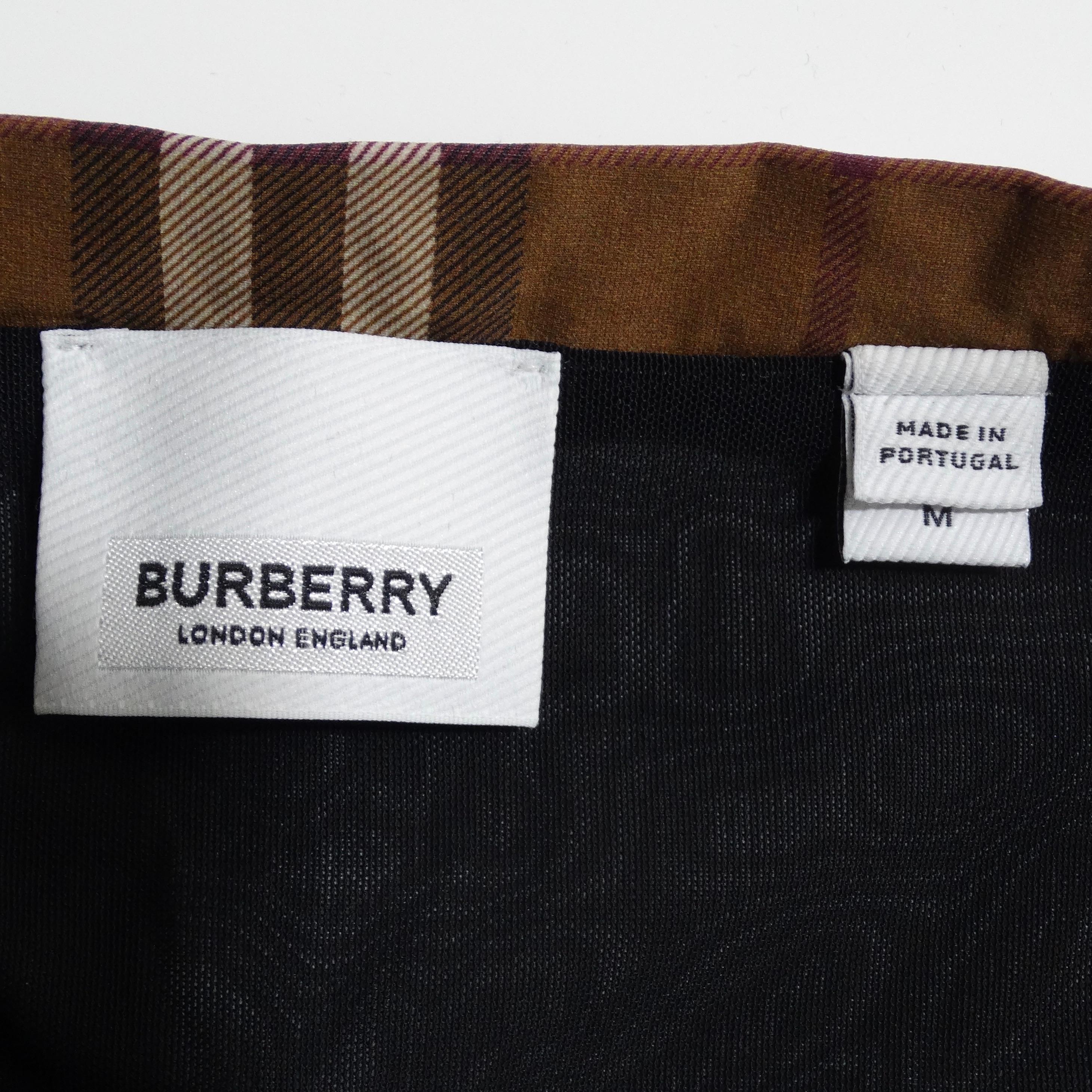 Burberry Everley Check Sporty Top For Sale 4