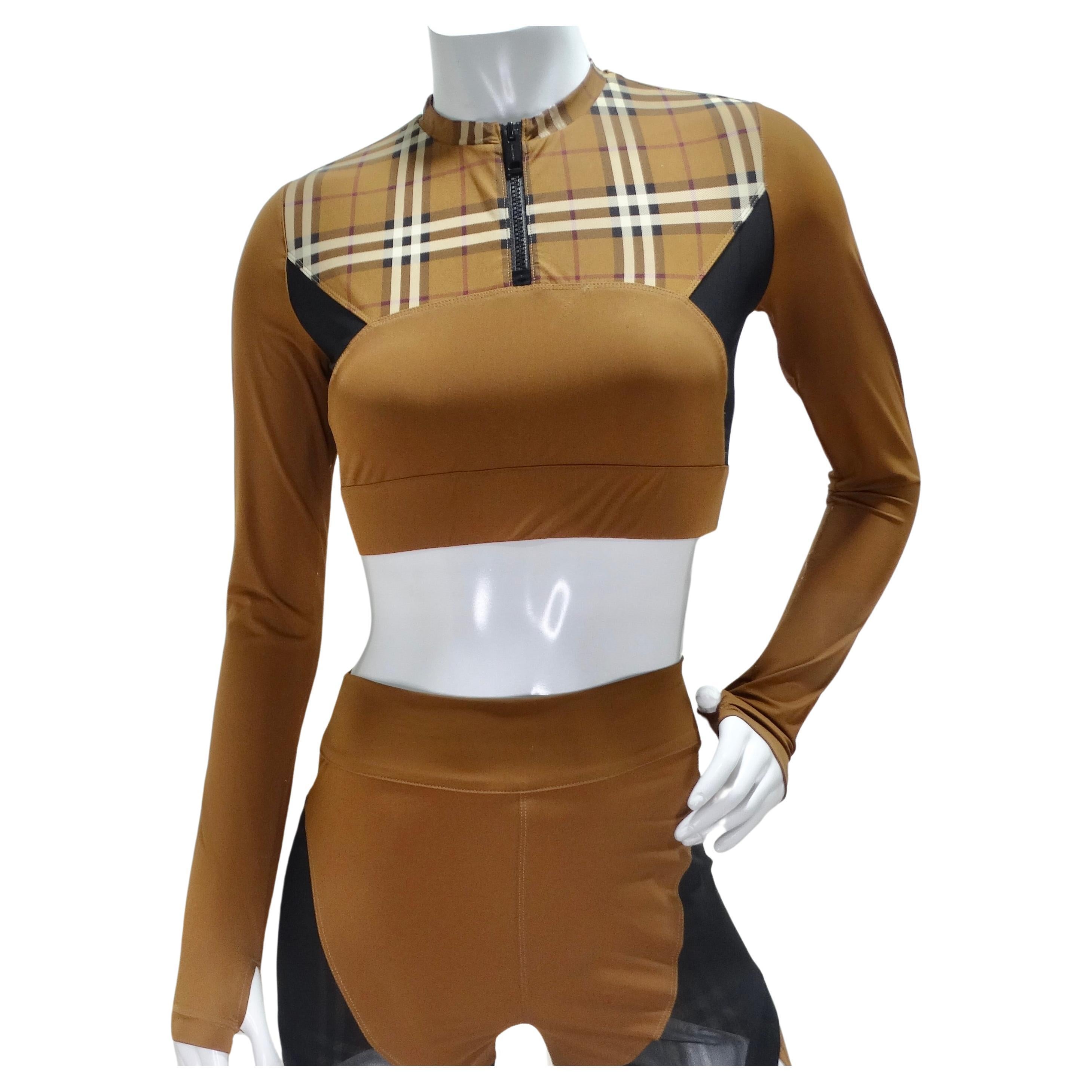 Burberry Everley Check Sporty Top For Sale