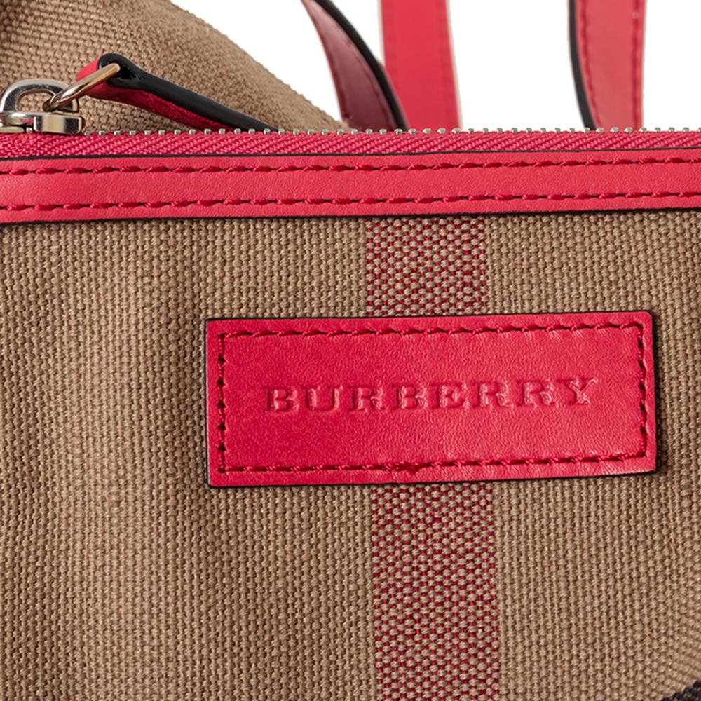 Burberry Exploded Check Canvas and Leather Mini Ashby Tassel Crossbody bag 1