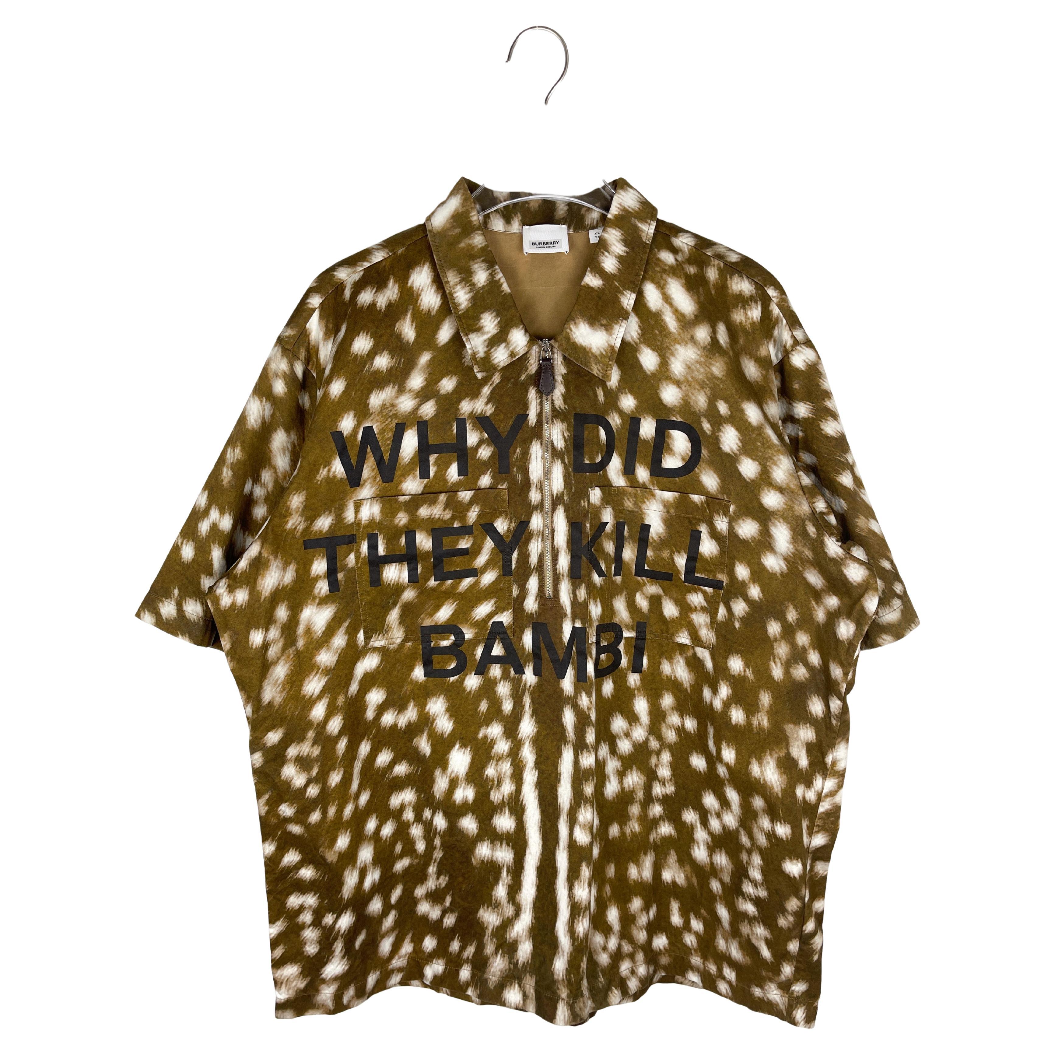Burberry F/W2019 All-over Bambi Shirt For Sale