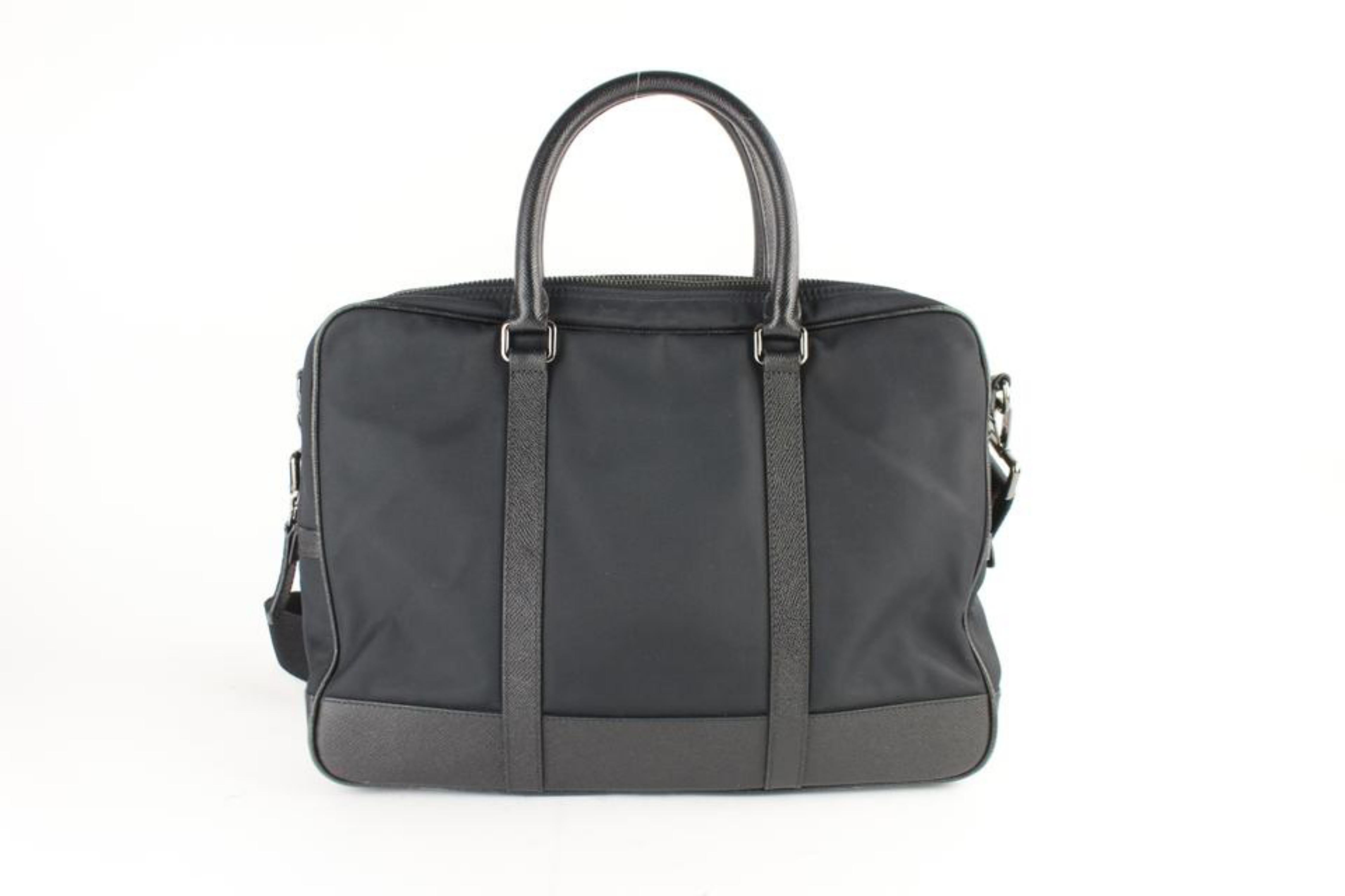 Burberry Fairbank Laptop Business 2way 2burz0123 Black Nylon Messenger Bag For Sale 2